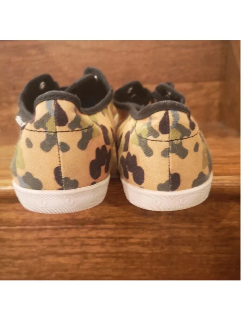 Adidas sneaker low skater Shoes, camouflage blue, Black green & Tan Women 9